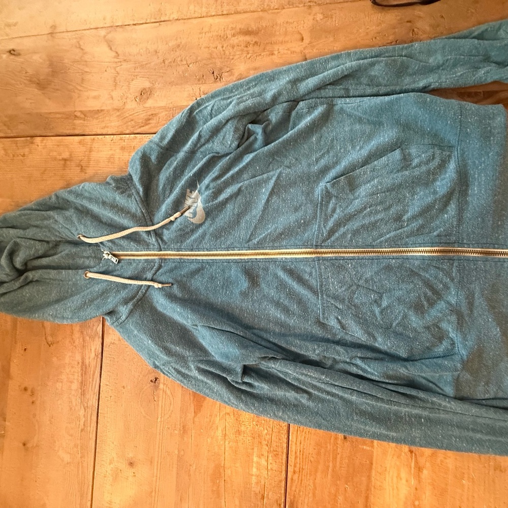 Blue Zip-Up Hoodie Nike